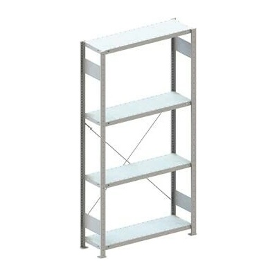 META zásuvný základní regál 2000 x 1000 x 300 mm 4 police 100 kg