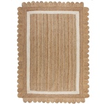 Flair Rugs Ръчно изработен ютен килим в естествен цвят и слонова кост 160x230 cm Grace White - Flair Rugs (503119377884)