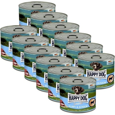 Happy Dog Puppy Lamm jehněčí 12 x 200 g