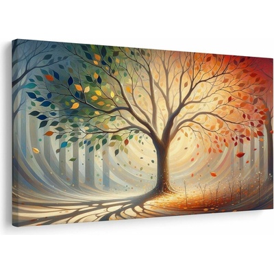Obraz strom života v barevné symfonii - 120x80
