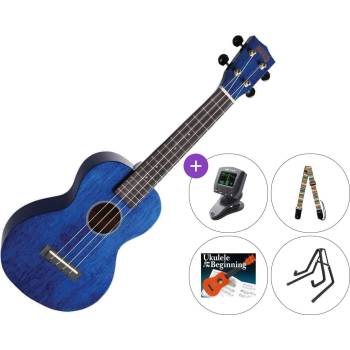 Mahalo MH2-TBU SET Trans Blue Концертно укулеле (MH2-TBU-SET)