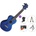 Mahalo MH2-TBU SET Trans Blue Концертно укулеле (MH2-TBU-SET)