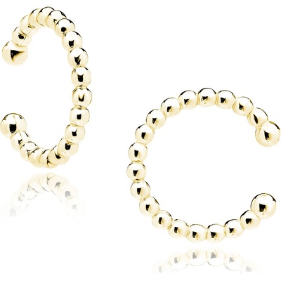 Lunica Stříbrná záušnice GOLD 0250