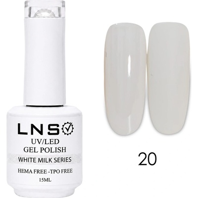 LNS UV/LED Gel Polish White Milk Series 15 ml