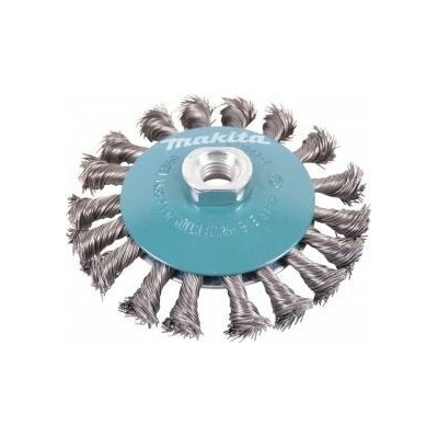 MAKITA miskovitý kartáč z ocelového drátu, splétaný drát 0,5mm,115mm D-39883