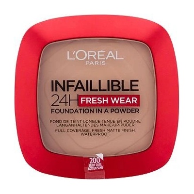 L'Oréal Paris Infaillible 24H Fresh Wear Foundation In A Powder Dlhotrvajúci púdrový make-up 200 golden sand 9 g