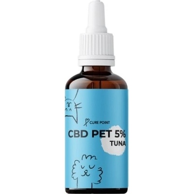 Cure Point CBD PET 5% olej pre psov a mačky s príchuťou tuniaka 10 ml