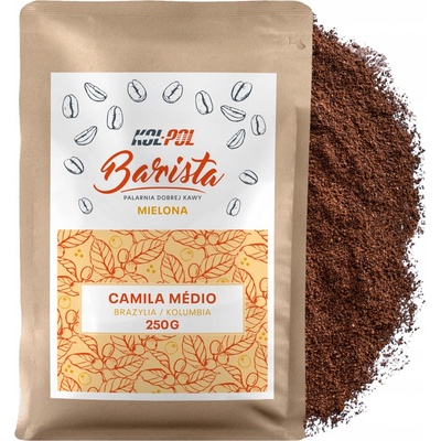Kol-Pol MLETÁ Káva 100% Arabica Čerstvě pražená Camila Medio 250 g