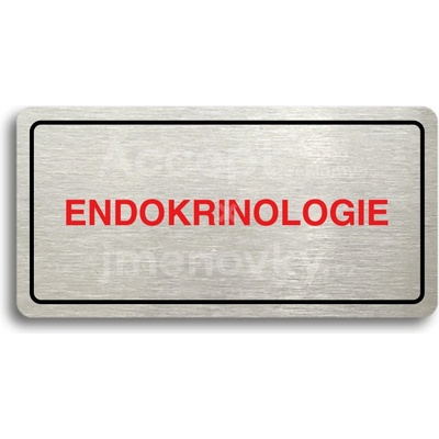 ACCEPT Piktogram ENDOKRINOLOGIE - stříbrná tabulka - barevný tisk