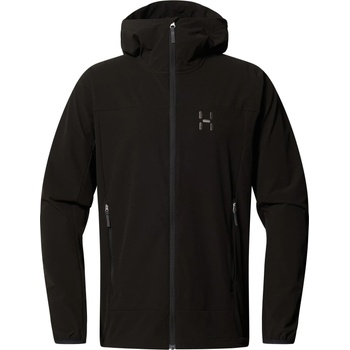 Haglöfs Мъжко софтшел яке Haglöfs Rosson Softshell Hood Softshell jacket - True Black (003-3129-0313)