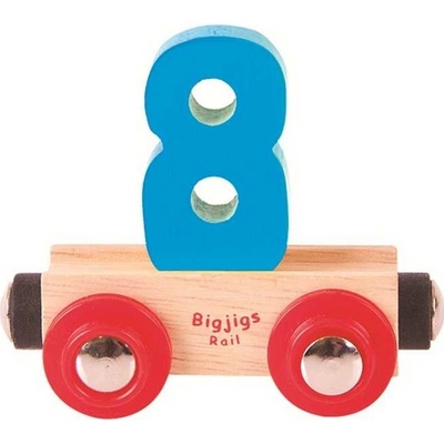 Bigjigs vagónik Číslo 8
