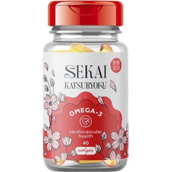 Sekai Katsuryoku Omega-3 1000 mg | with 360 mg EPA & 240 mg DHA [40 Гел капсули]