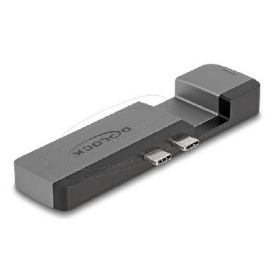 Докинг станция Delock for MacBook Pro / MacBook Air Thunderbolt 4, 5K Резолюция / 100 W PD / 10 Gbps Hub / LAN / Audio (DELOCK-87757)