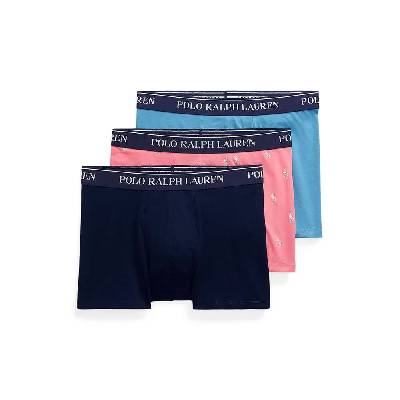 Боксерки Ralph Lauren 714830299 boxers 3 units - Blue / Pink (Desert Rose Aop / Heather Blue / Core Navy)