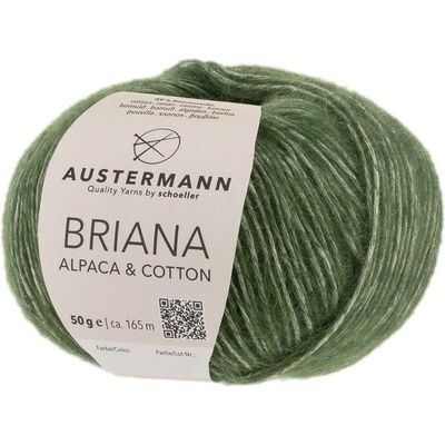 Austermann BRIANA Alpaca & Cotton - 51% alpaka, 49% bavlna - Ručně pletací příze Barva: 008 OLIV