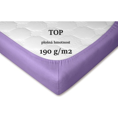 Dadka jersey prostěradlo fialové 60x120x10