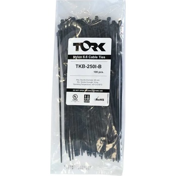 Tork Кабелни превръзки черни 610*9, 0 tork uv -40/+85°c 100бр (0804t610*9.0bl)