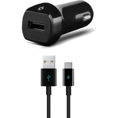 Ttec Зарядно за кола 12V SpeedCharger USB In-Car Charger, 2.1A, incl. Type C Cable - Черно