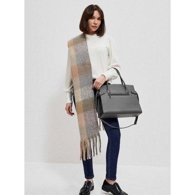 Moodo Топъл шал с деликатна шарка Moodo | Siv | ЖЕНИ | UNI