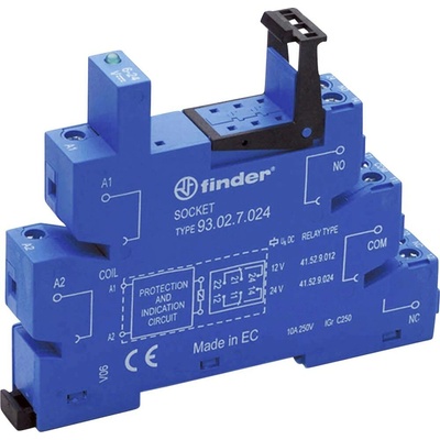Finder 93.02.0.024 patice pro relé (d x š x v) 77.1 x 14 x 89.7 mm, 1 ks