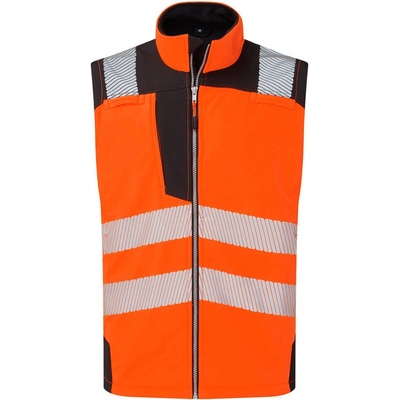 Portwest HiVis Softshell vesta PW325 oranžová/čierna