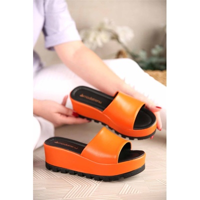 Moda Trend Дамски чехли - Оранжеви 304269 (304269_Оранжев)