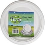 TUTI Хартиена чиния, кръгла, 22 см, 10 бр, TUTI "Party" PDP_968 (PDP_968)