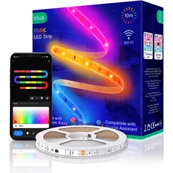 Smart RGB LED pás Gosund SL2, 12V/1A, 5m balenie, IP20, aplikácia Smart Life (Tuya App)