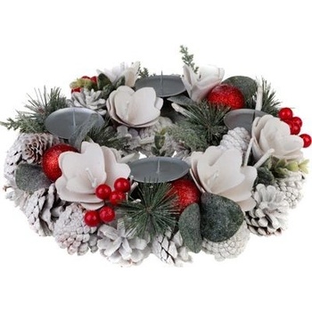 MagicHome Veniec biely, adventný 30 cm