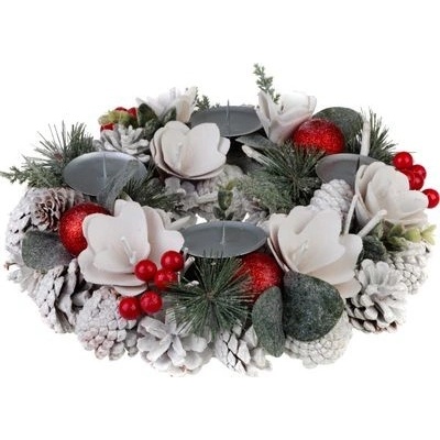 MagicHome Veniec biely, adventný 30 cm