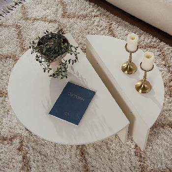 ASG Orion - дизайнерска маса дървесно бяло (8684283355754)