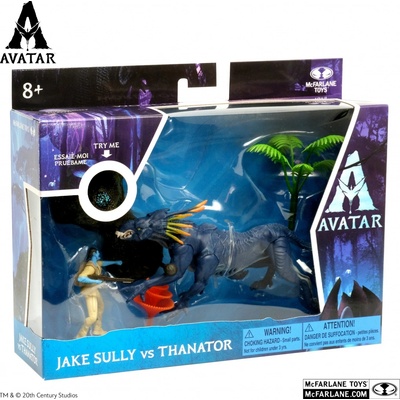 McFarlane Toys Avatar The Way of Water Jake Sully vs Thanator svieti