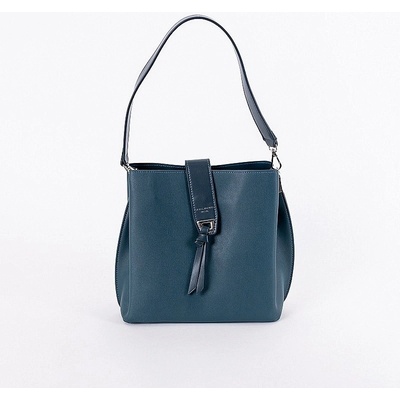 David Jones Tříoddílová paví kabelka na rameno i crossbody 6627-2A modrá