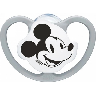 Nuk Биберон залъгалка NUK Perfect Match - Air, Мики, Мики, 0-6 м, сива (10175369)