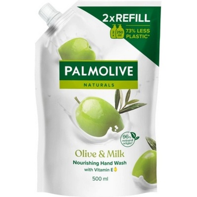 Palmolive Natural Olive Milk tekuté mýdlo náhradní náplň 500 ml – Zboží Mobilmania
