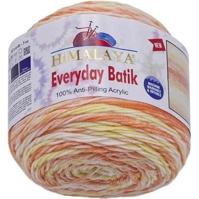 Bellatex Příze HiMALAYA EVERYDAY BATIK 140g / 350 m oranžová, žlutá, bílá