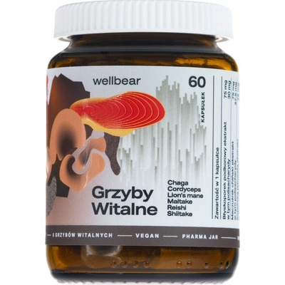 Wellbear Vital Mushrooms 60 kapsúl