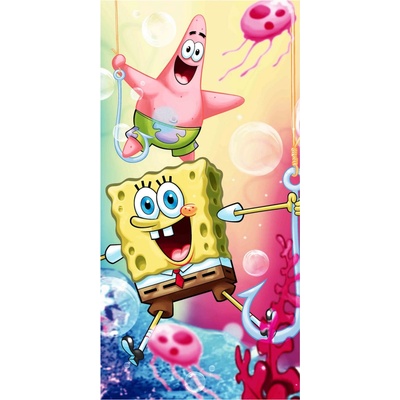 Jerry Fabrics detský uterák SPONGEBOB vzorovaná 70 x 140 cm