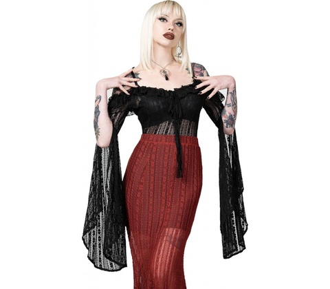 KILLSTAR Melisanda Bardot Čierna