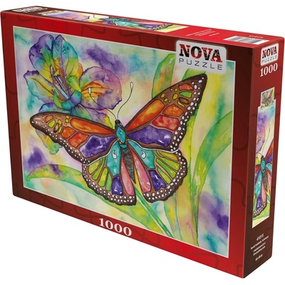 Nova Puzzle Пъзел Nova puzzle от 1000 части - Цветна пеперуда (41015)