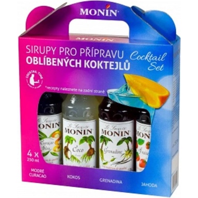 Monin Le Sirop Coctail Set 4 x 250 ml