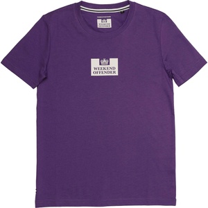 Weekend Offender Тениска Weekend Offender Kids the Heights Short-Sleeve Cotton T-Shirt - Purple