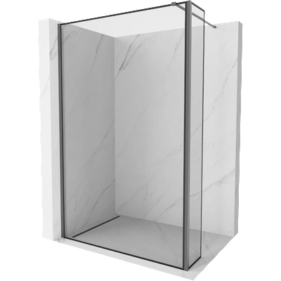 Mexen Kioto стена за душ Walk-in 160 x 40 см, черен модел, gun metal - 800-160-212-95-70-040 (800-160-212-95-70-040)
