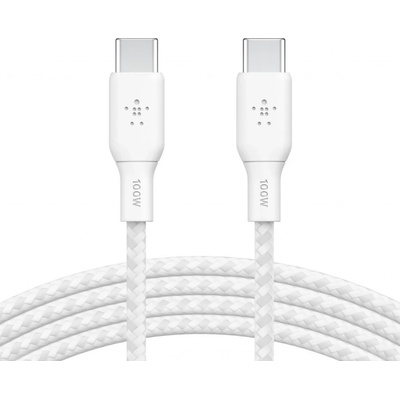 Belkin CAB014BT2MWH USB-C na USB-C 100W, 2m, bílý