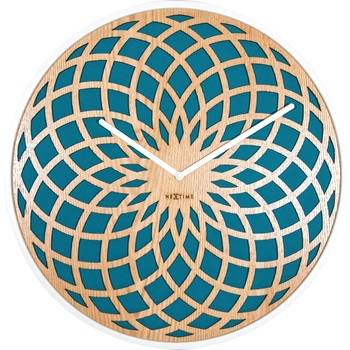 NeXtime Стенен часовник Sun Big тюркоазен (3149TQ)