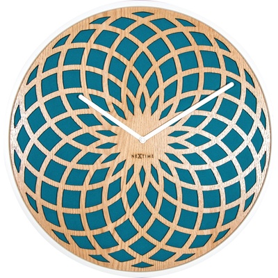 NeXtime Стенен часовник Sun Big тюркоазен (3149TQ)