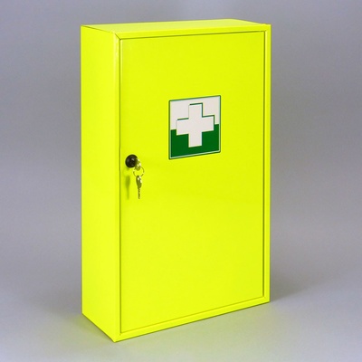 VMBal Fluo kovová lékarnička žluté barvy 505 x 300 x 120 mm 6405