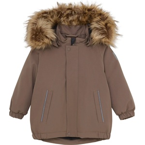 Color Kids Детско зимно яке Color kids Baby's Parka with Fake Fur Winter jacket - Fossil - размер 74 (EU) (703-5757-0111)