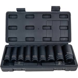 GEKO Комплект удължени ударни вложки 1/2" 10-24mm, 11бр. 81899 (G10508)