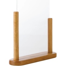 Securit menu stojan s dřevěným rámem A4 akrylový